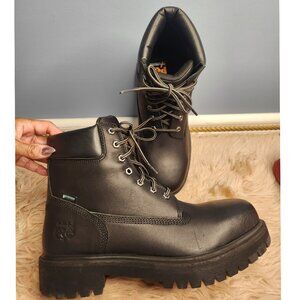 NIB TIMBERLAND PRO MENS 6" DIRECT ATTACHED WATERPROOF WORK BOOT SOFT TOE -10.5